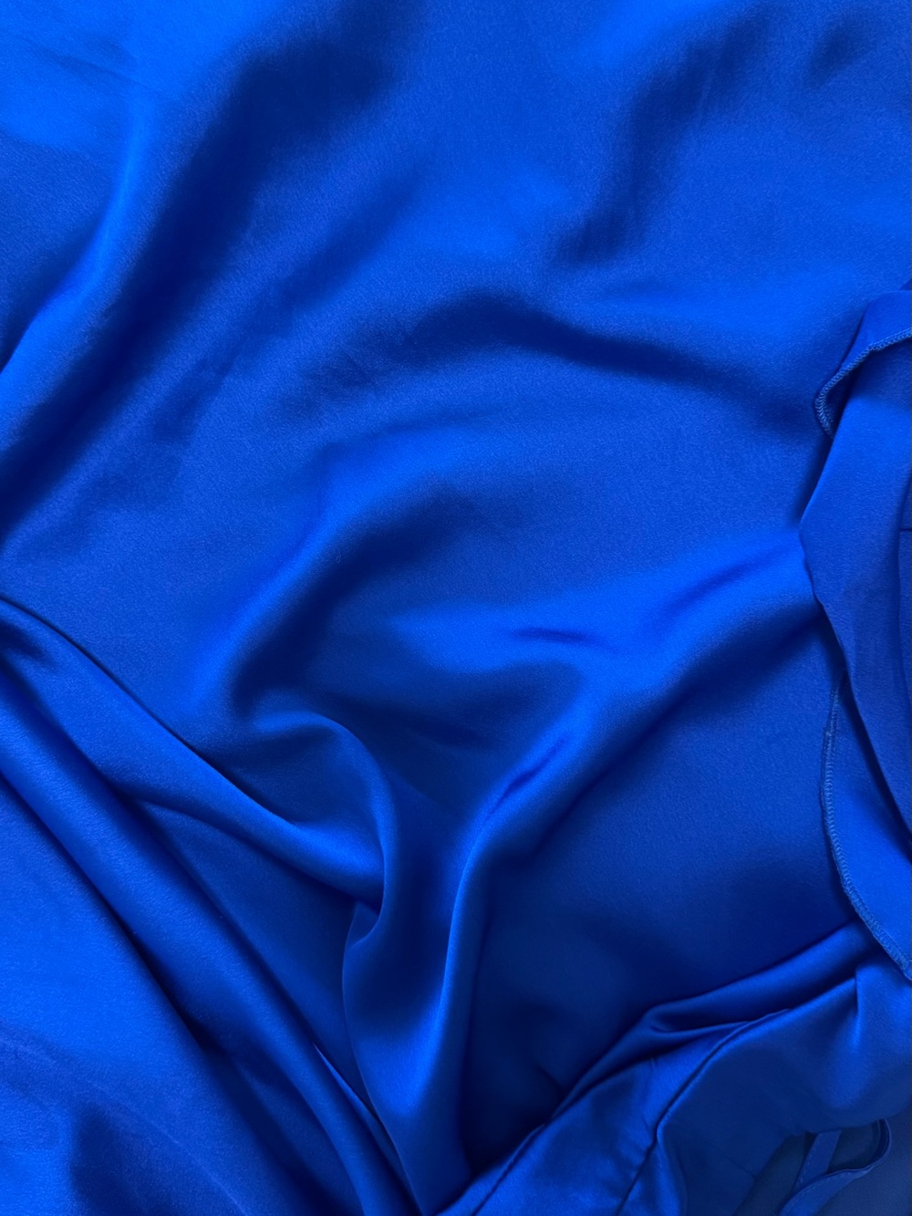 Fashion Nova Royal Blue Ruffle High-Low Wrap Dress - Picture 5 of 5